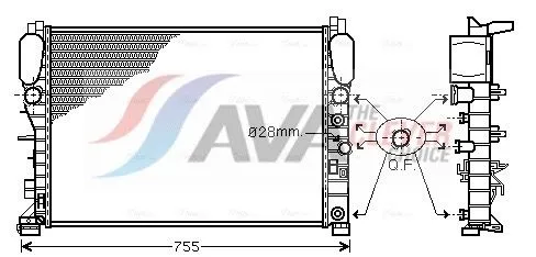 Radiator, engine cooling