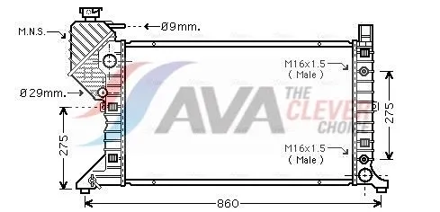 Radiator, engine cooling