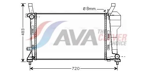 Radiator, engine cooling