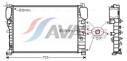 Radiator, engine cooling