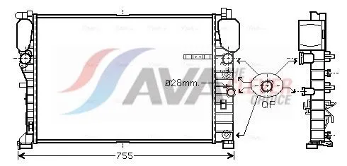 Radiator, engine cooling