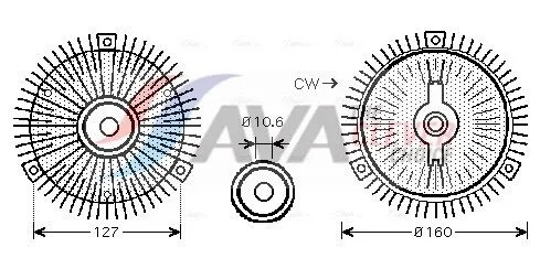 Clutch, radiator fan