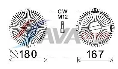 Clutch, radiator fan