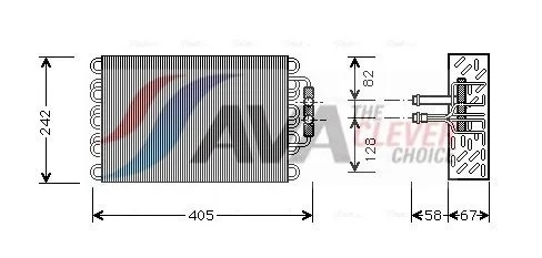 Evaporator, air conditioning