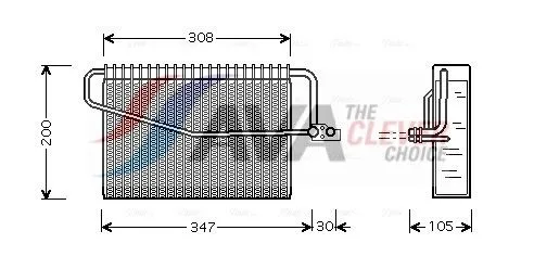 Evaporator, air conditioning
