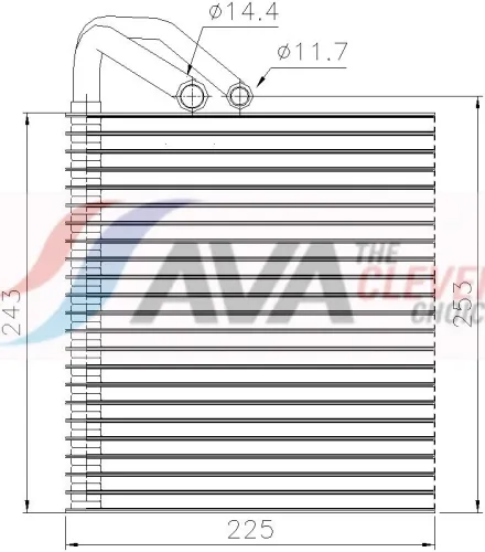 Evaporator, air conditioning