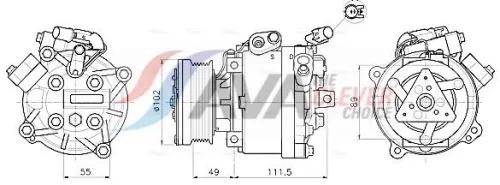 Compressor, air conditioning