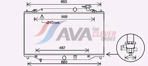 Radiator, engine cooling