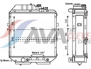 Radiator, engine cooling