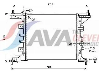 Radiator, engine cooling