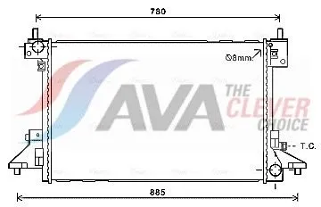 Radiator, engine cooling