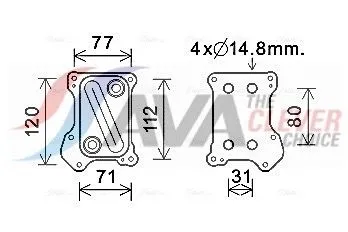 Oil Cooler, engine oil