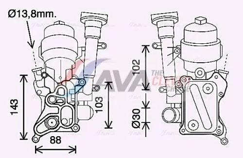Oil Cooler, engine oil