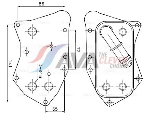 Oil Cooler, engine oil