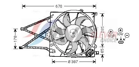 Fan, engine cooling