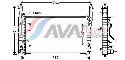 Radiator, engine cooling