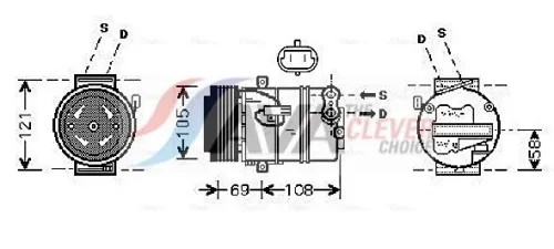 Compressor, air conditioning