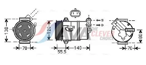 Compressor, air conditioning