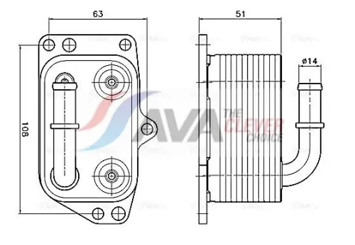 Oil Cooler, engine oil