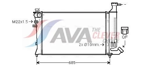 Radiator, engine cooling