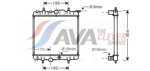 Radiator, engine cooling