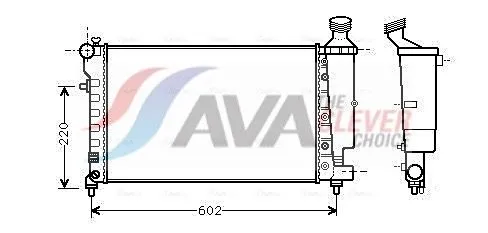 Radiator, engine cooling