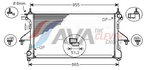 Radiator, engine cooling