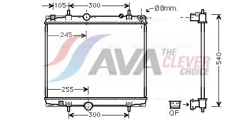 Radiator, engine cooling