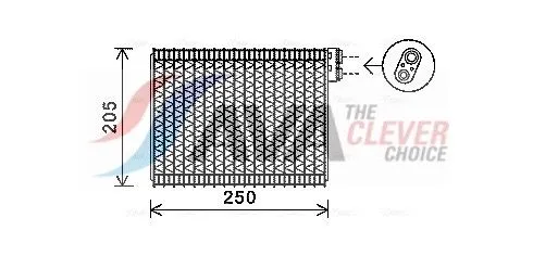 Evaporator, air conditioning