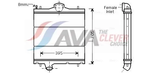 Radiator, engine cooling