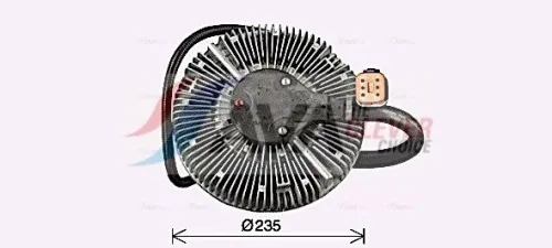 Clutch, radiator fan
