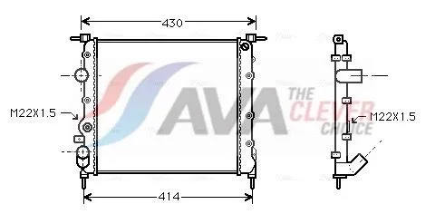 Radiator, engine cooling