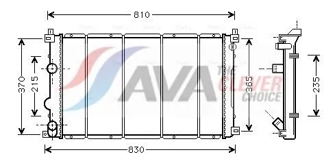 Radiator, engine cooling