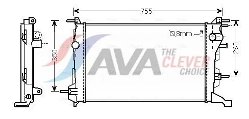 Radiator, engine cooling