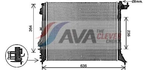 Radiator, engine cooling
