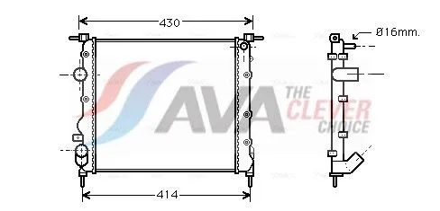 Radiator, engine cooling