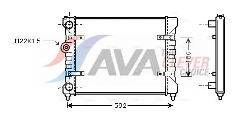 Radiator, engine cooling