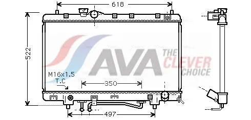 Radiator, engine cooling
