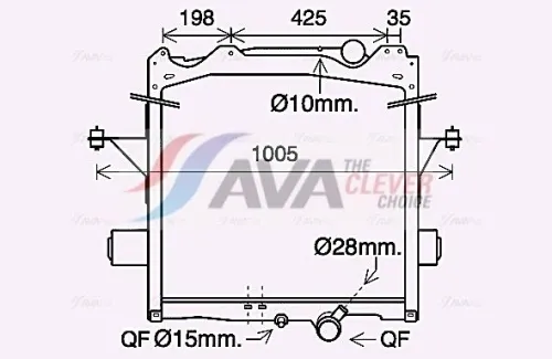 Radiator, engine cooling