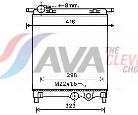 Radiator, engine cooling