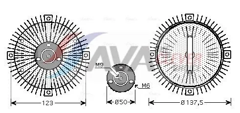Clutch, radiator fan
