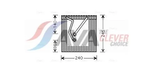 Evaporator, air conditioning