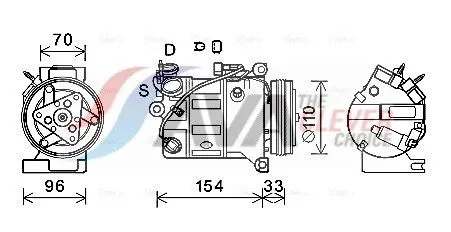 Compressor, air conditioning