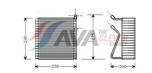 Evaporator, air conditioning