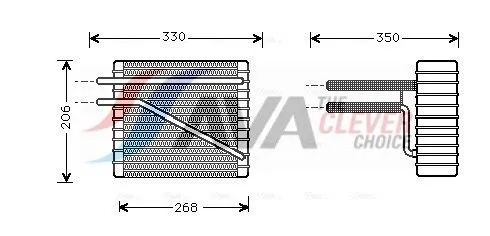 Evaporator, air conditioning