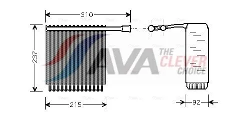 Evaporator, air conditioning